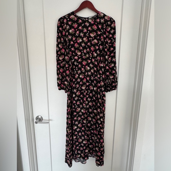 Zara Maxi Dress 100% Viscose Size XL - Picture 3 of 11